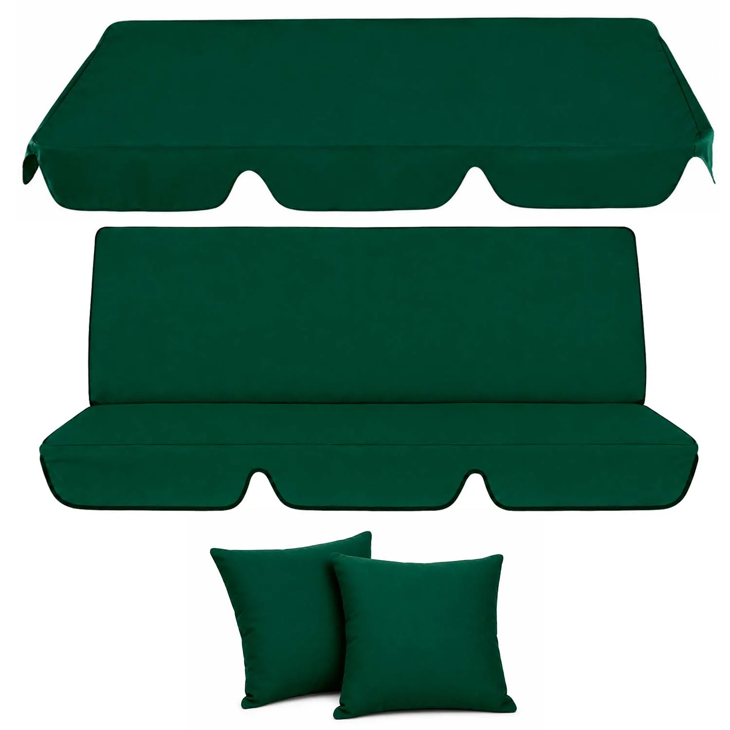 Set de tapiterie 1700mm pentru balansoar RODOS verde
