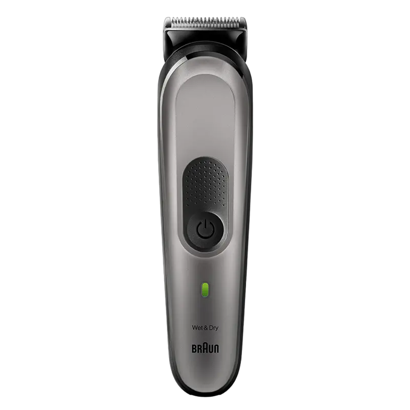 Trimmer pentru bărbați Braun MGK7320, Gri | Argintiu