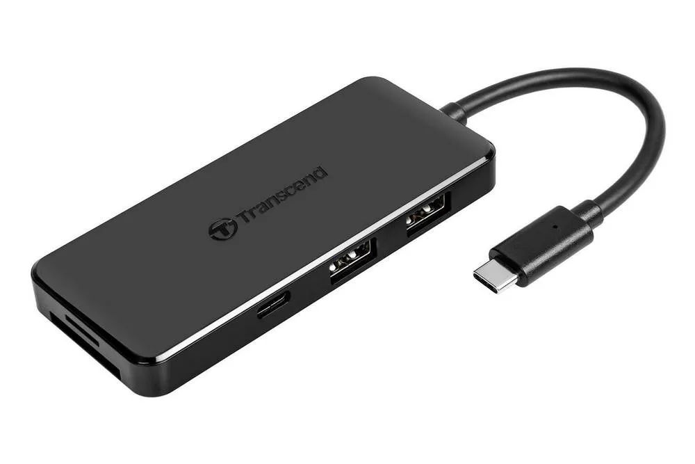 Adaptor Hub Transcend HUB5C, Negru