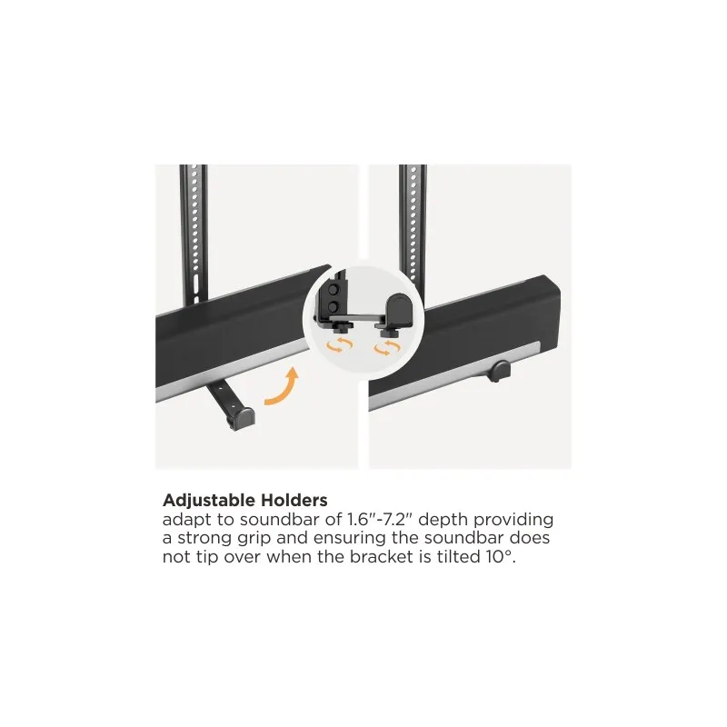 Suport pe perete Reflecta Soundbar Holder SBH114, Negru