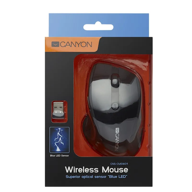 Mouse Wireless Canyon MW-01, Albastru
