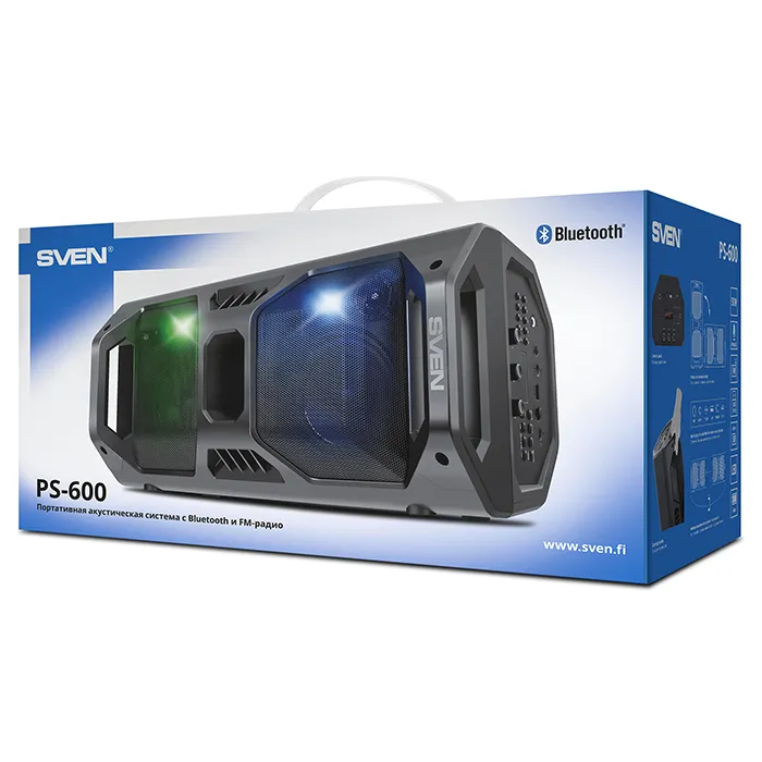 Boxă portabilă SVEN PS-600, Negru