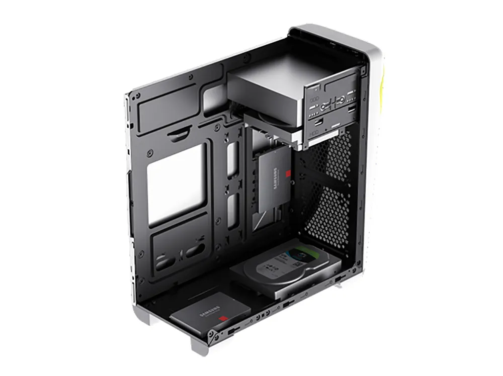 Carcasă PC Gamemax CUTE OWL, Mini-Tower, ATX, Negru/Alb