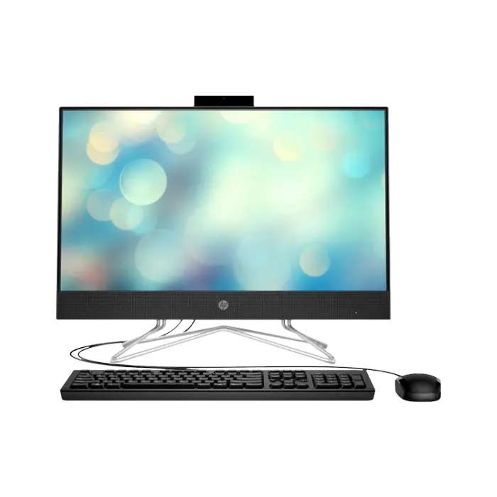 Computer All-in-One HP 24-df1071ur, 23,8", Intel Core i5-1135G7, 8GB/512GB, FreeDOS, Negru