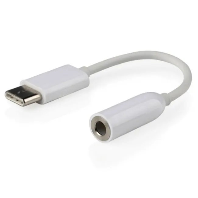 Adaptor USB Cablexpert CCA-UC3.5F-01-W, USB Type-C/3.5 mm (F), 0,15m, Alb