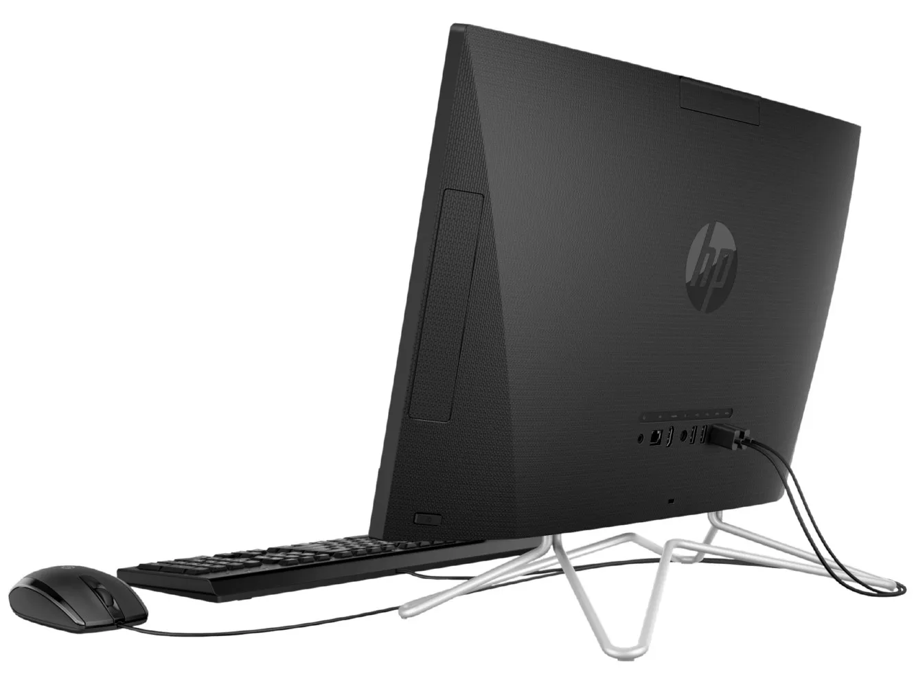 Computer All-in-One HP 24-df1071ur, 23,8", Intel Core i5-1135G7, 8GB/512GB, FreeDOS, Negru