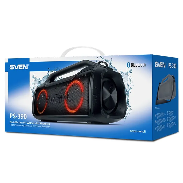 Boxă portabilă SVEN PS-390, Negru