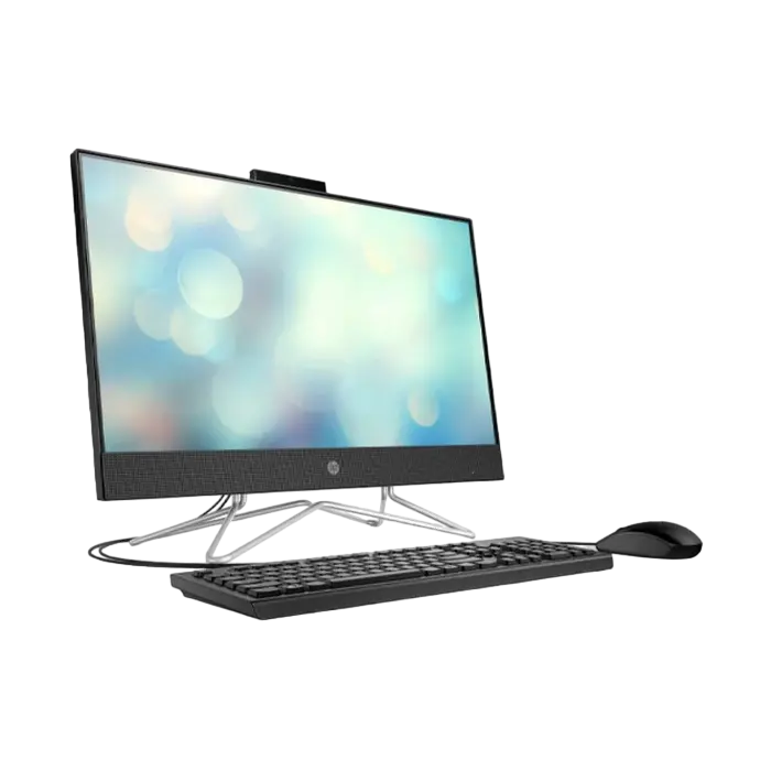 Computer All-in-One HP 24-df1071ur, 23,8", Intel Core i5-1135G7, 8GB/512GB, FreeDOS, Negru