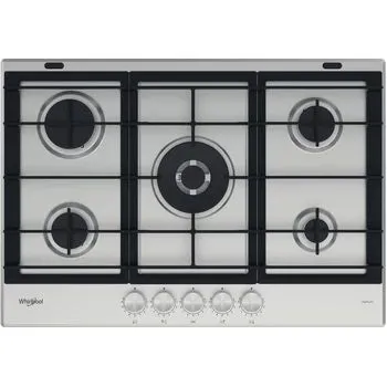 Plită pe gaz Whirlpool GMWL 728/IXL, Oțel inoxidabil