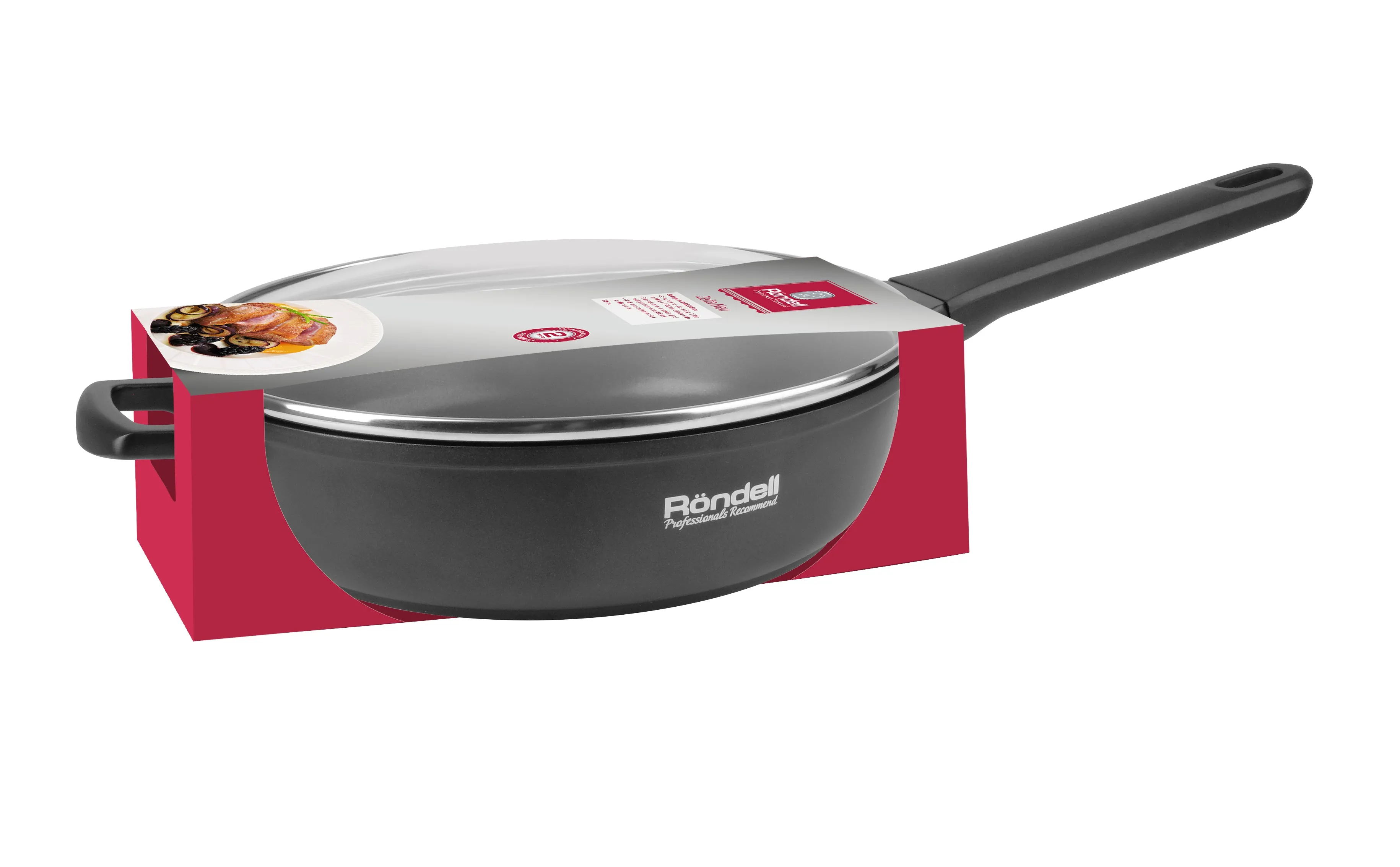 Cratița Rondell RDA-1203, 28cm, Negru