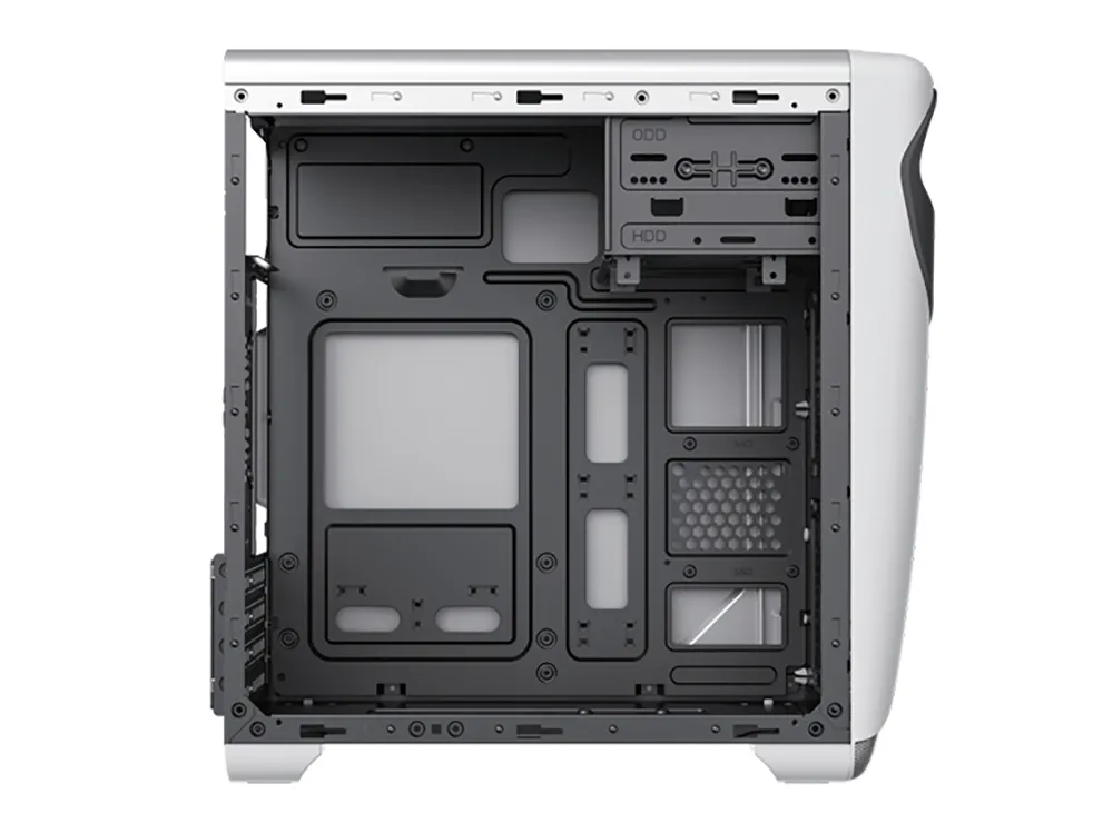 Carcasă PC Gamemax CUTE OWL, Mini-Tower, ATX, Negru/Alb