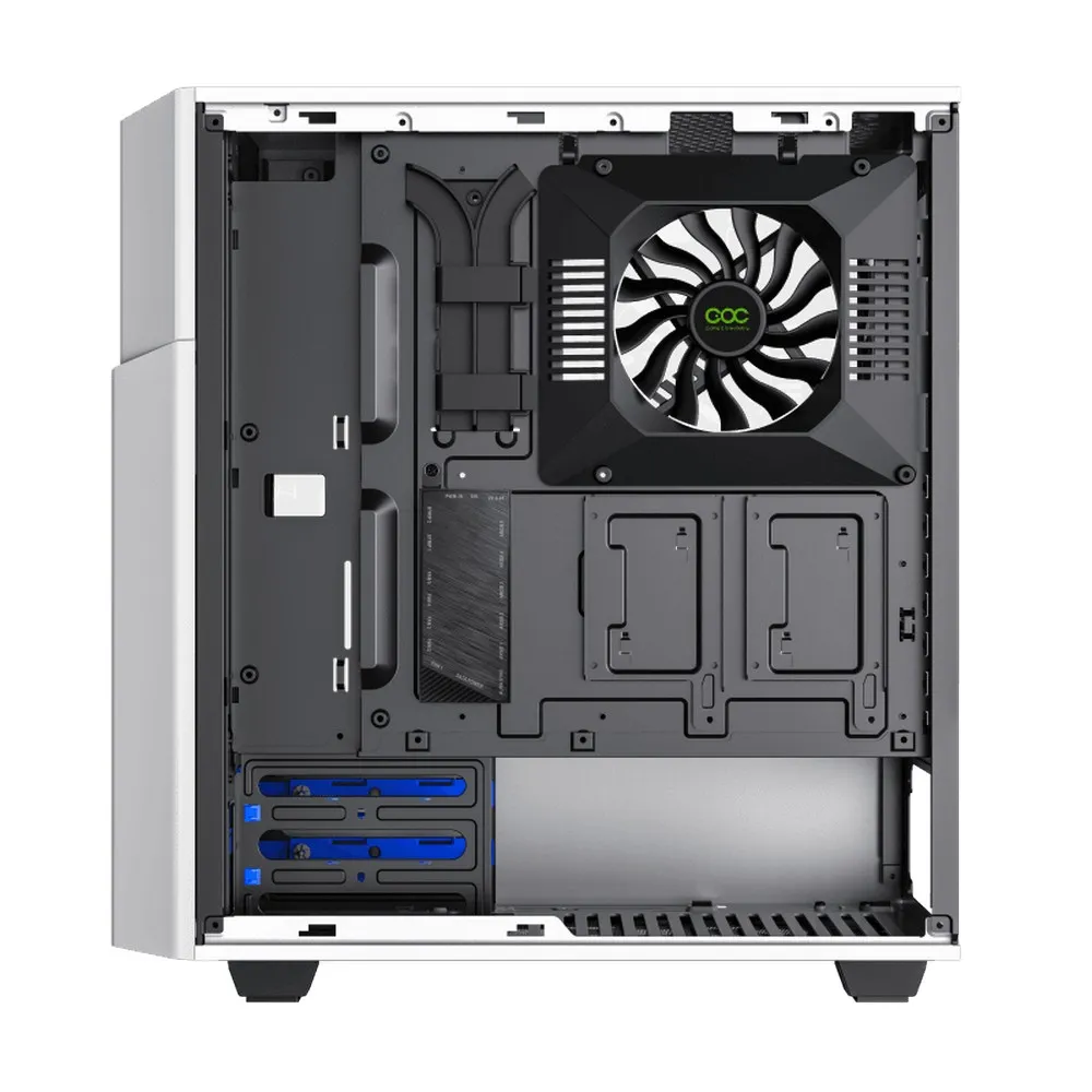 Carcasă PC Gamemax Contac COC, Midi-Tower, ATX, Alb/Negru
