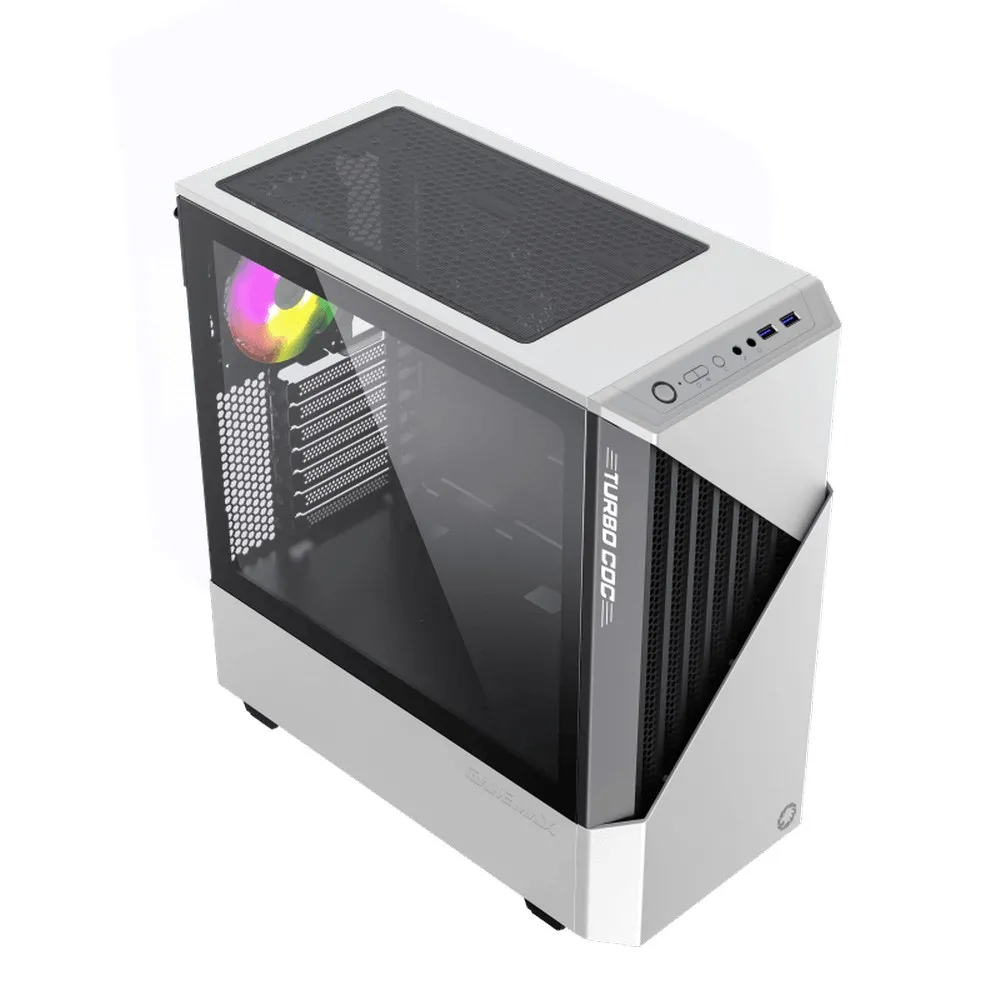 Carcasă PC Gamemax Contac COC, Midi-Tower, ATX, Alb/Negru