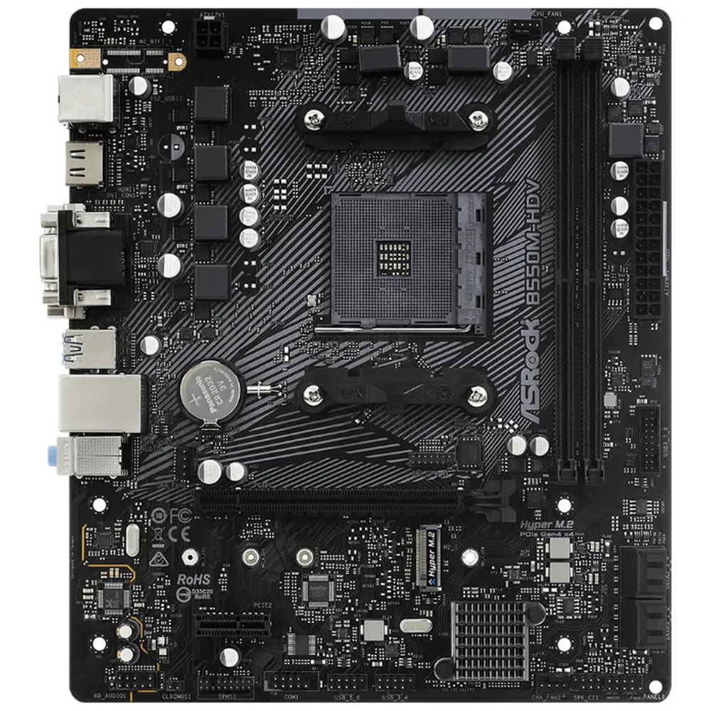 Placă de bază ASRock B550M-HDV, AM4, AMD B550, Micro-ATX