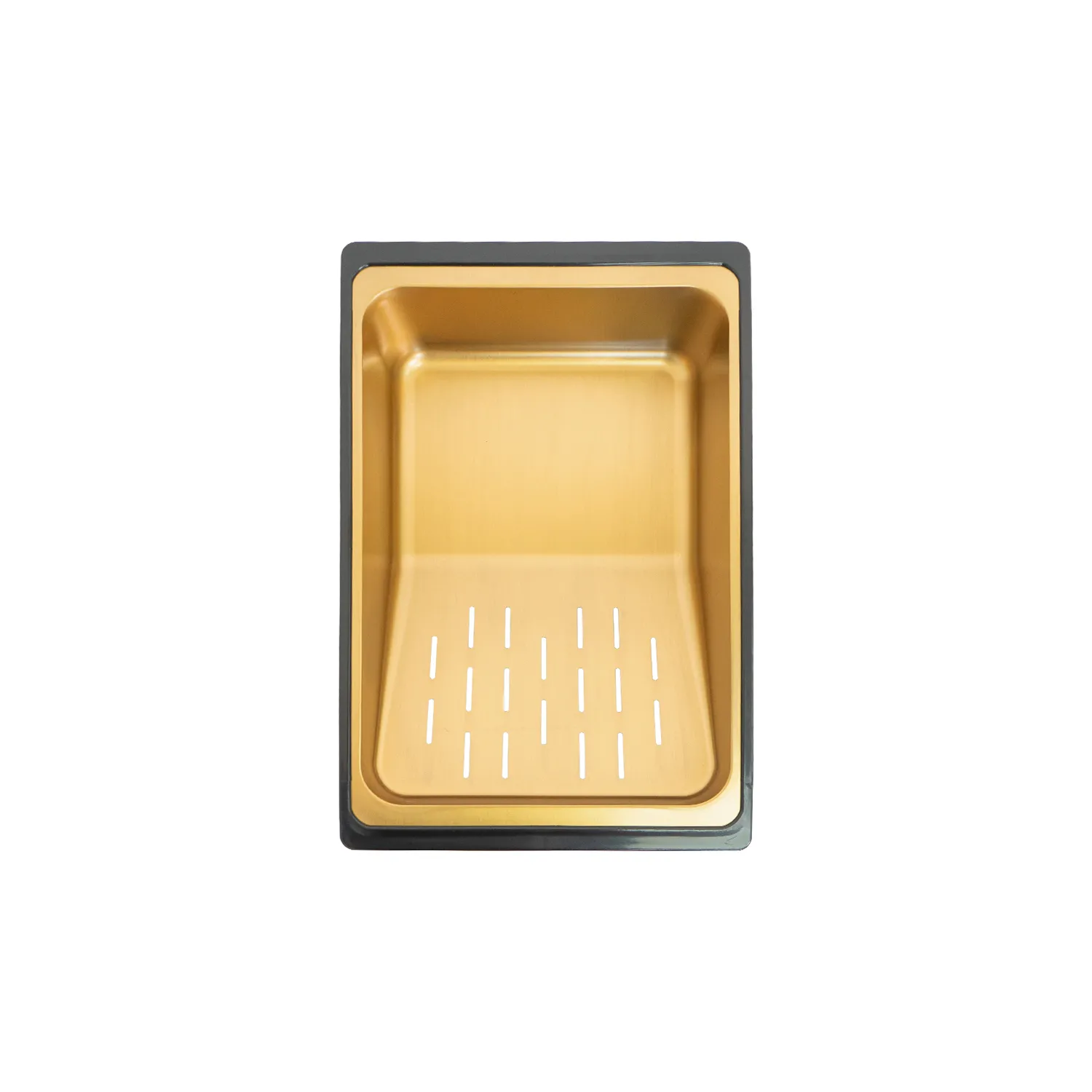 Chiuveta handmade SanDonna HD7550 Auriu robinet cascadă reglabil