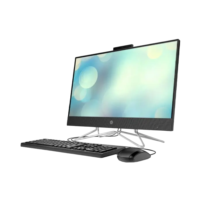 Computer All-in-One HP 24-df1071ur, 23,8", Intel Core i5-1135G7, 8GB/512GB, FreeDOS, Negru