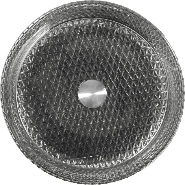 Lavoar din sticla securizata SanDonna Mira Rotund (Gri)