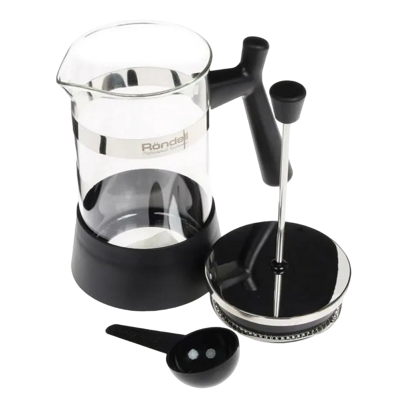 Cafetiera French Press Rondell RDS-426, 0,6L, Negru
