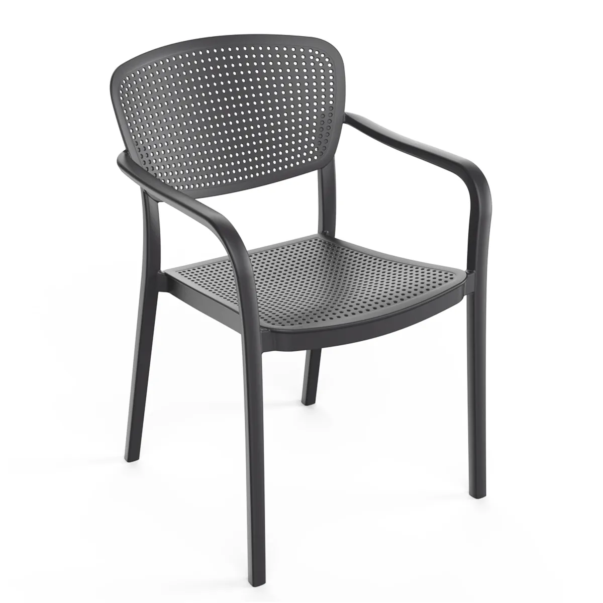 Scaun plastic Jazz (antracit)