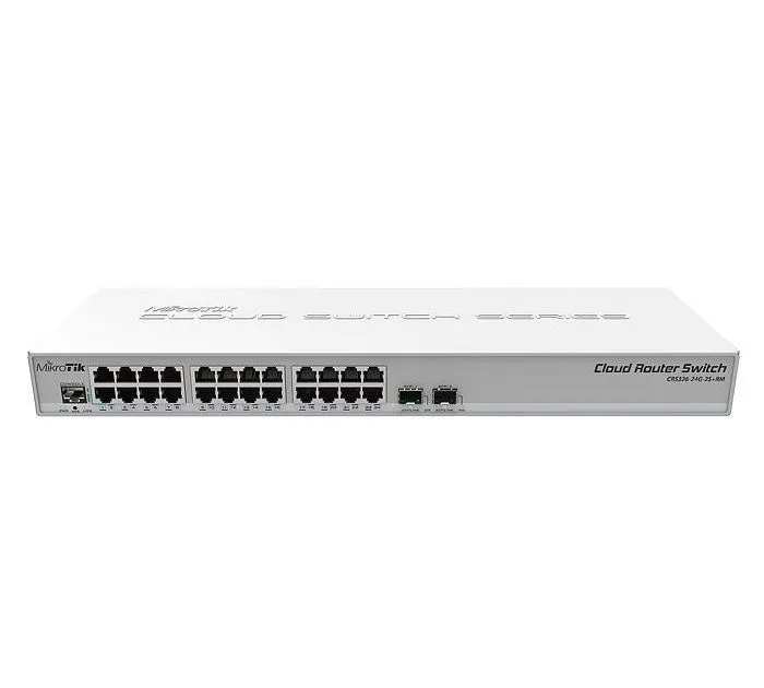 Comutator Router MikroTik CRS326-24G-2S+RM, Alb