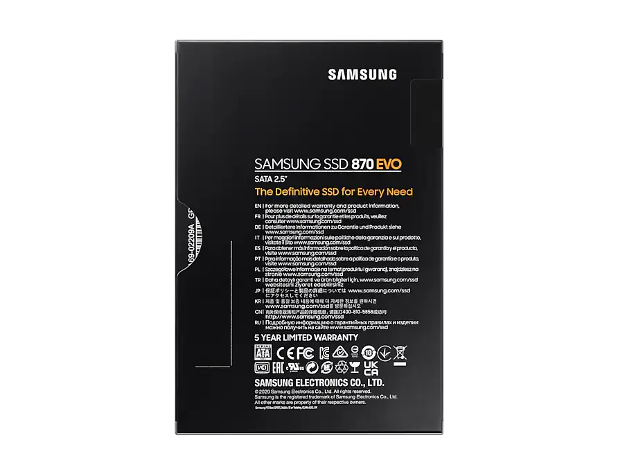 Unitate SSD Samsung 870 EVO  MZ-77E250, 250GB, MZ-77E250B/KR