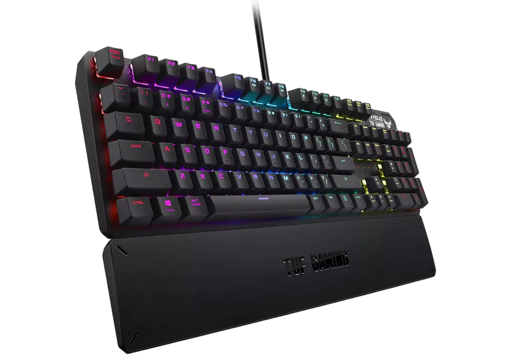 Tastatură ASUS TUF Gaming K3, Cu fir, Gri Metalic