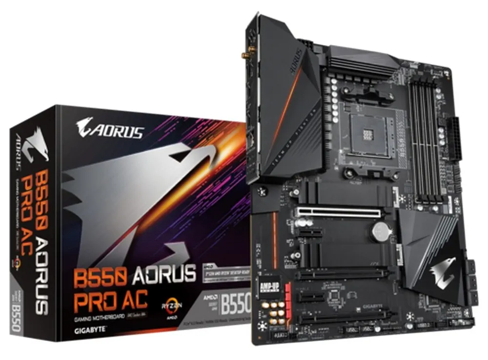 Placă de bază Gigabyte B550 AORUS PRO AC, AM4, AMD B550, ATX