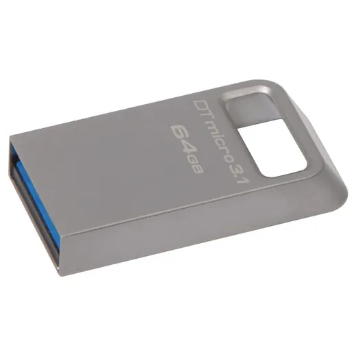 Memorie USB Kingston DataTraveler Micro 3.1, 64GB, Argintiu