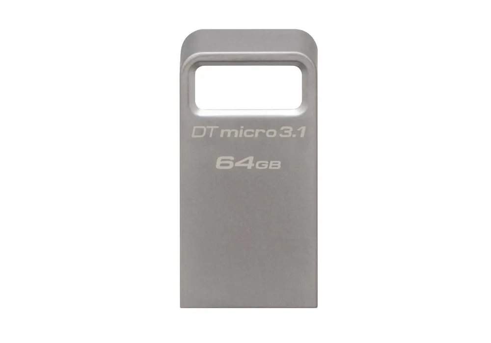 Memorie USB Kingston DataTraveler Micro 3.1, 64GB, Argintiu