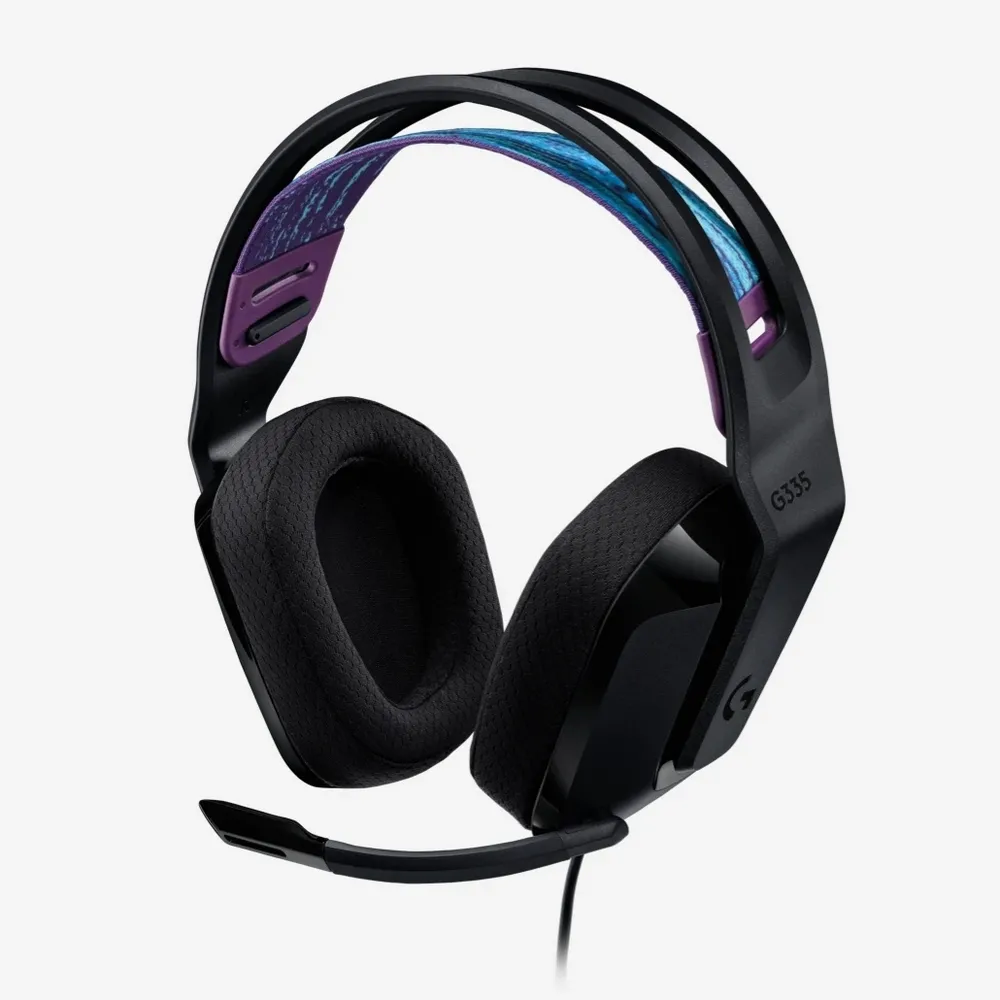 Căști gaming Logitech G335, Cu fir, Negru