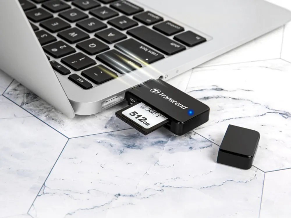 Cititor de carduri Transcend TS-RDF5, USB Type-A, Negru