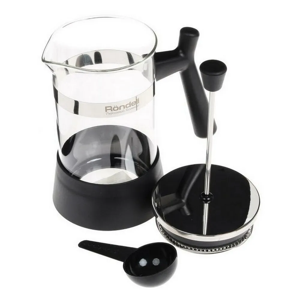 Cafetiera French Press Rondell RDS-426, 0,6L, Negru