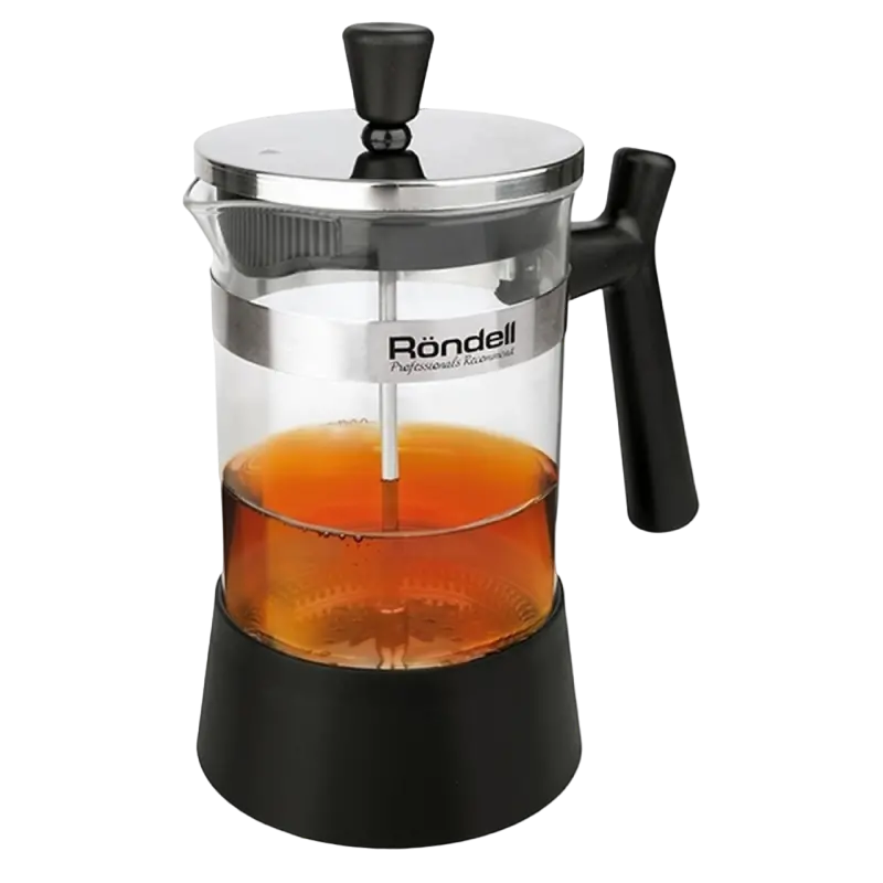 Cafetiera French Press Rondell RDS-426, 0,6L, Negru