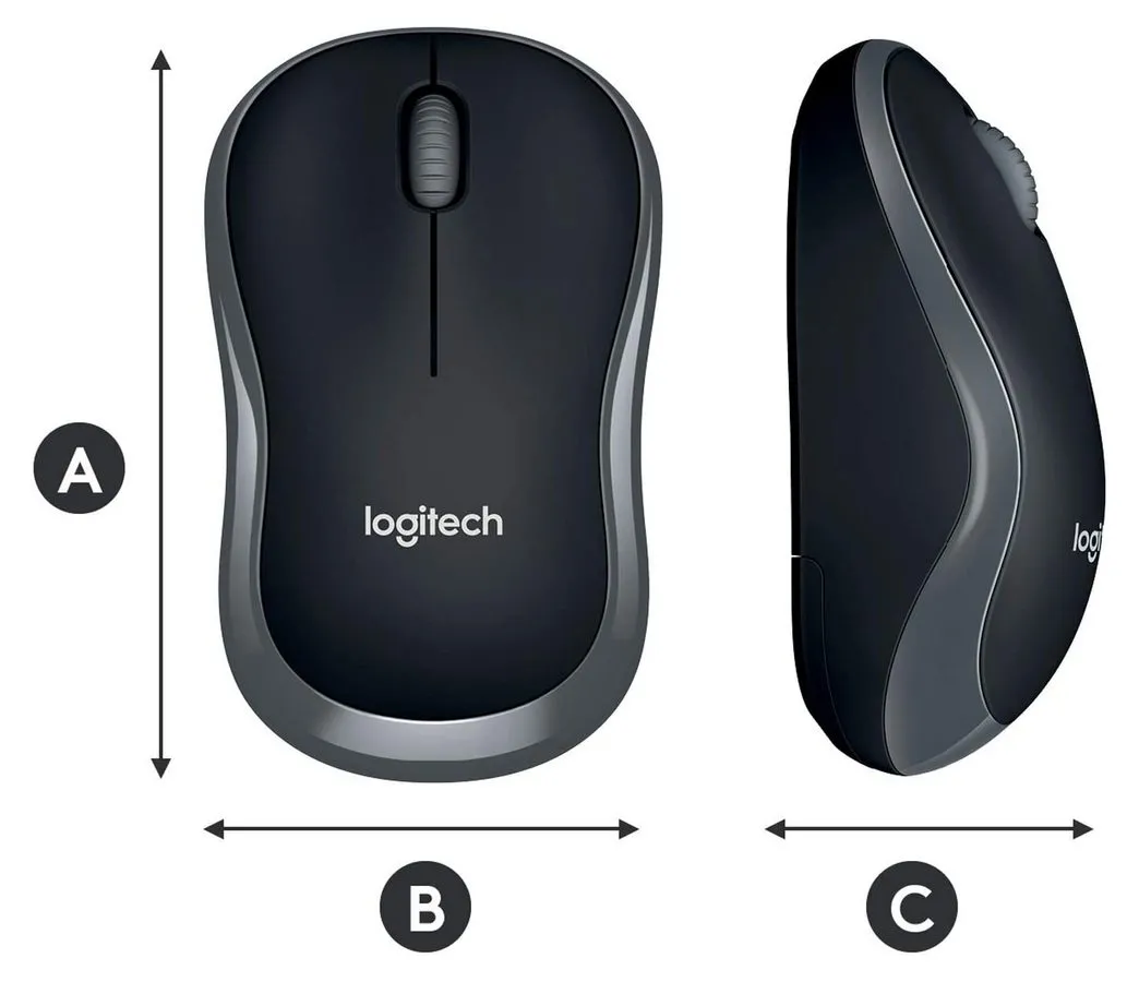 Mouse Wireless Logitech M185, Gri