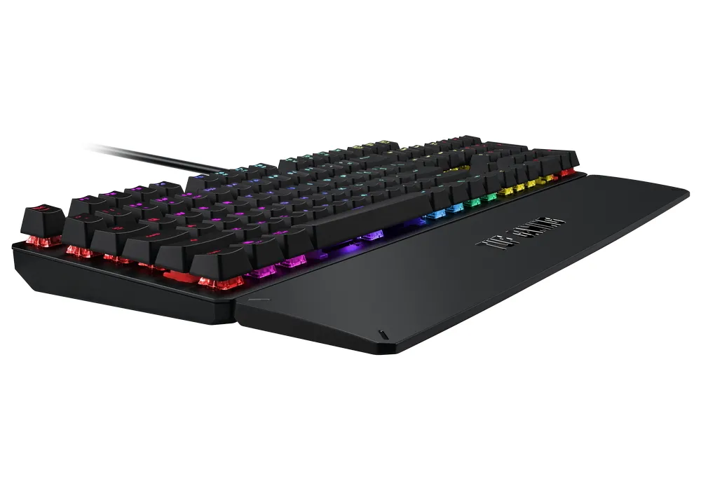 Tastatură ASUS TUF Gaming K3, Cu fir, Gri Metalic