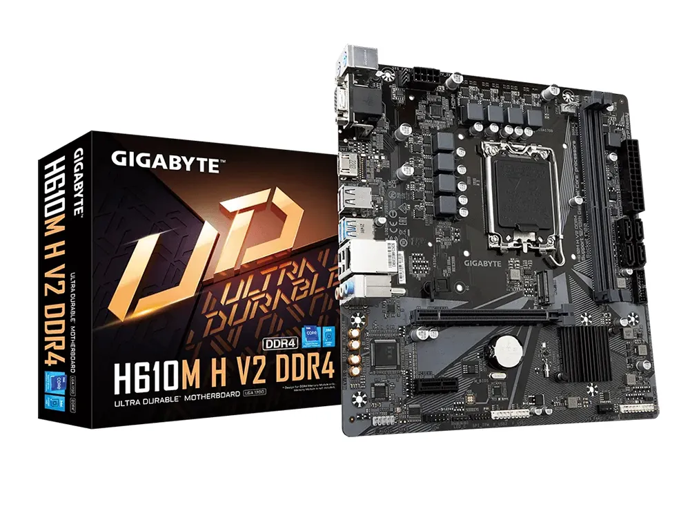 Placă de bază Gigabyte H610M H V2 DDR4, LGA1700, Intel H610, Micro-ATX
