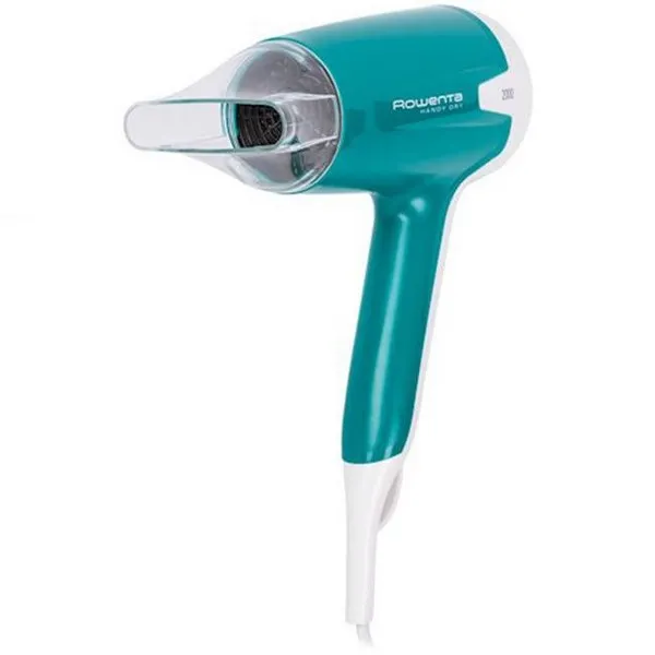 Uscător de păr compact Rowenta Handy Dry CV1630F0, 2000 W, Albastru | Alb