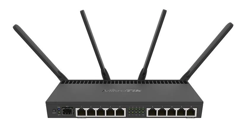 Router MikroTik RB4011iGS+5HacQ2HnD-IN, Negru