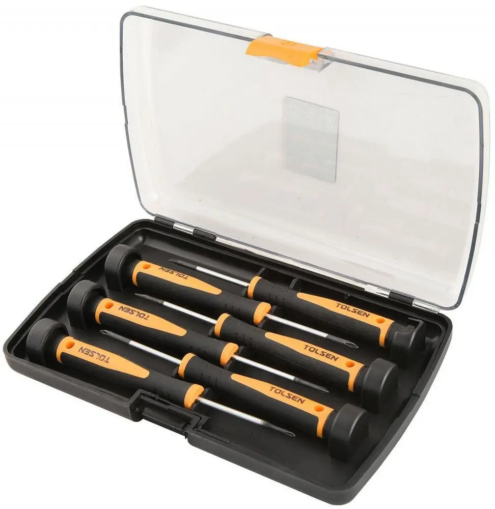 Set de surubelnite de precizie TOLSEN cu 6 bucati Cr-V