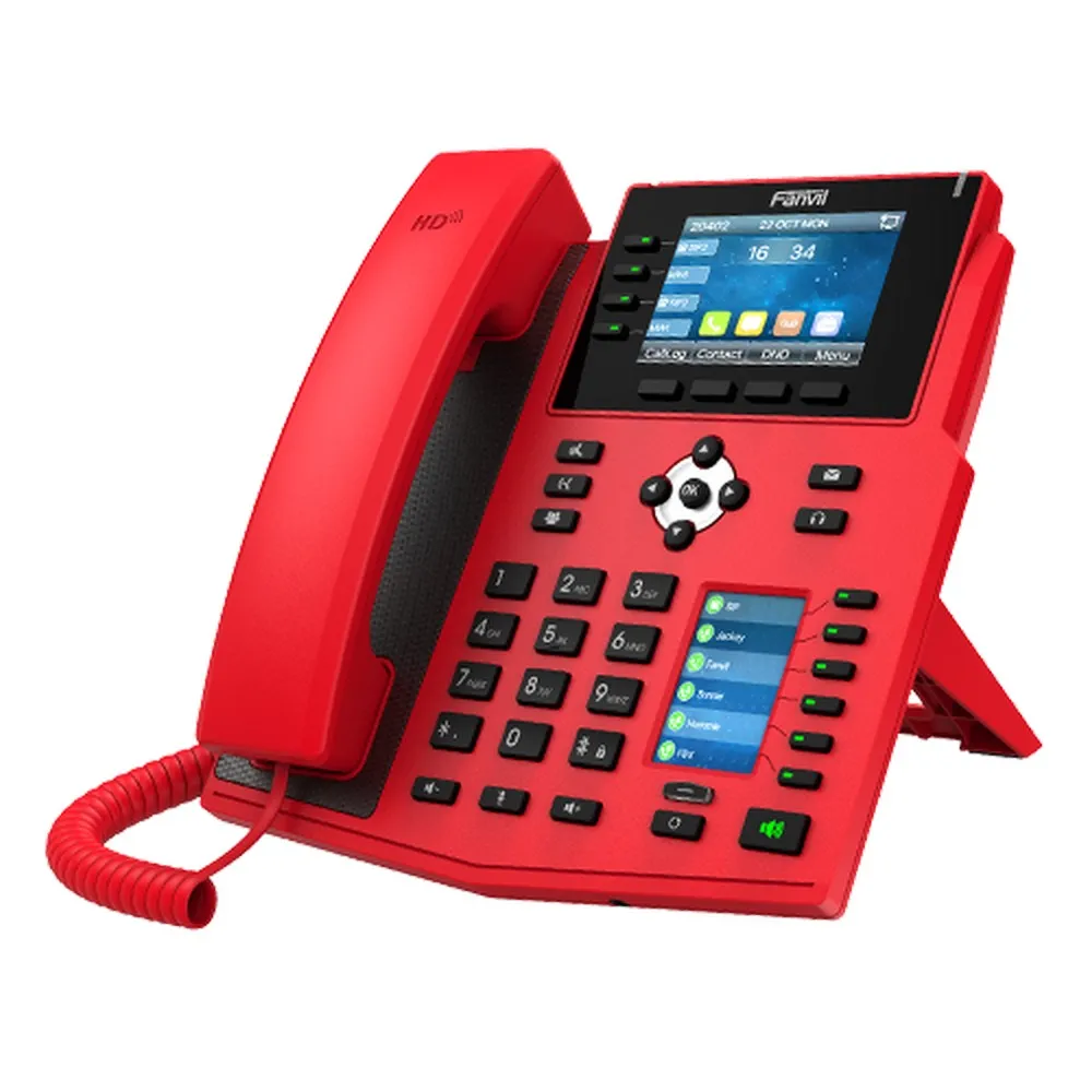 Telefon IP Fanvil X5U-R, Roșu