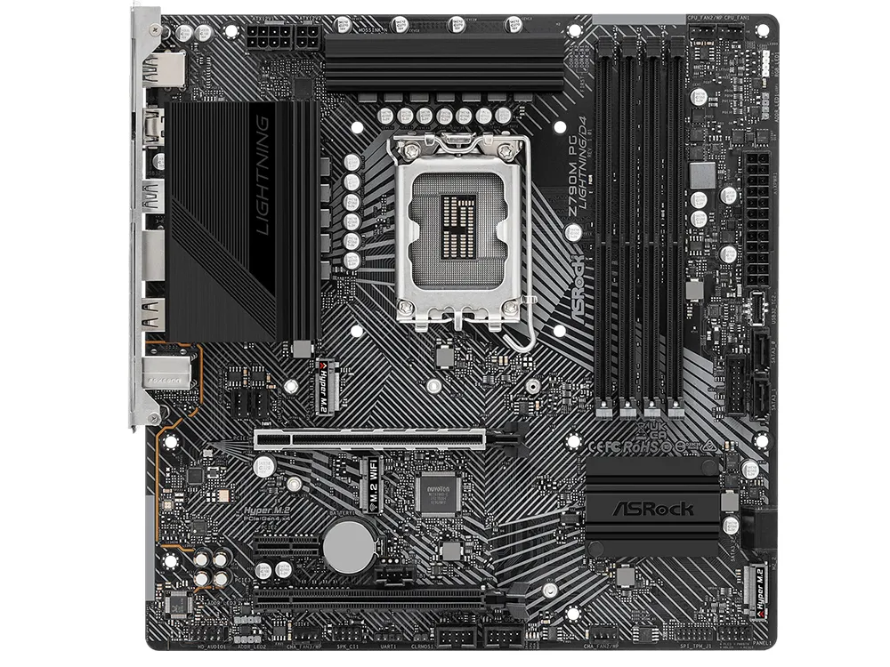 Placă de bază ASRock Z790M PG LIGHTNING/D4, LGA1700, Intel Z790, Micro-ATX