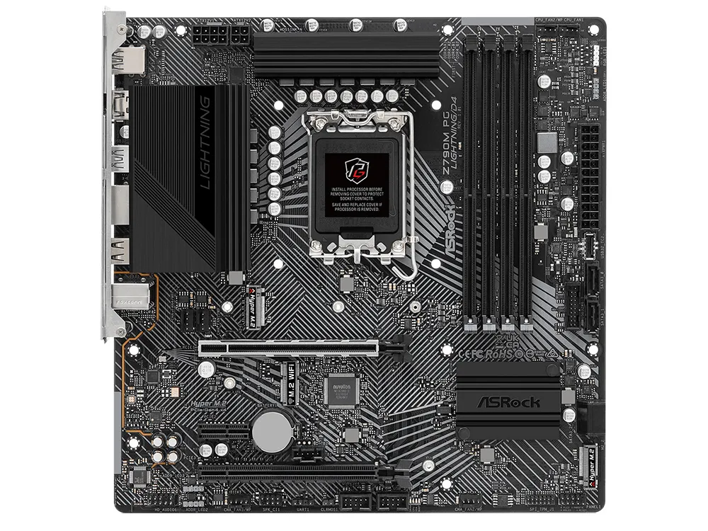 Placă de bază ASRock Z790M PG LIGHTNING/D4, LGA1700, Intel Z790, Micro-ATX