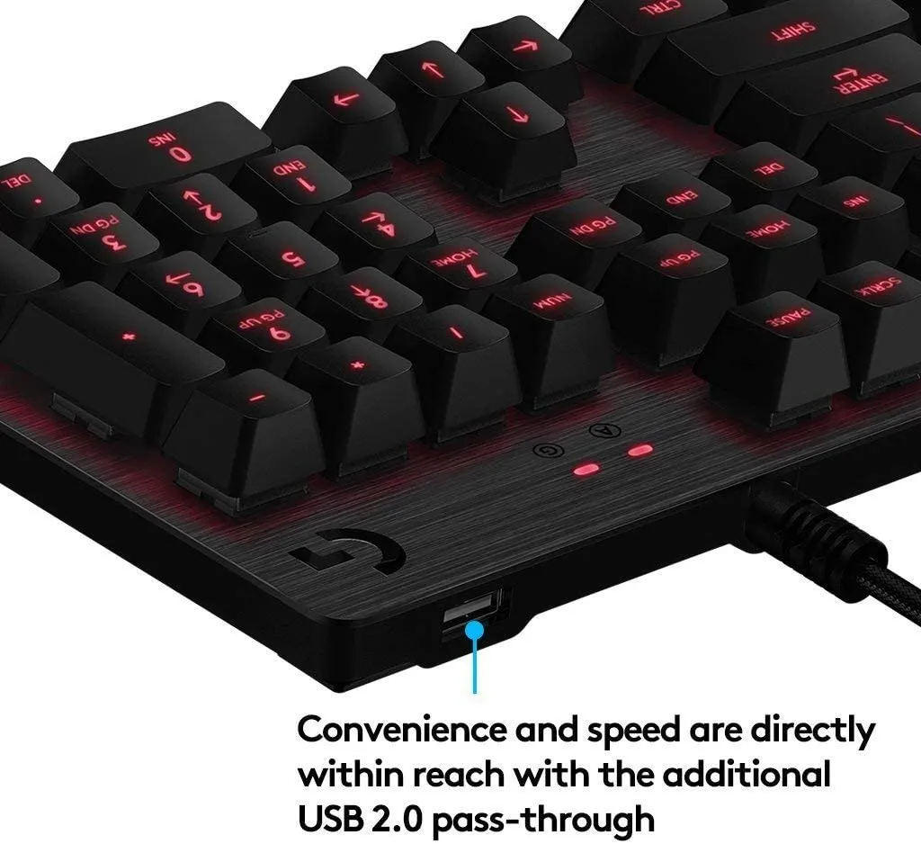 Tastatură Logitech G413, Cu fir, Negru