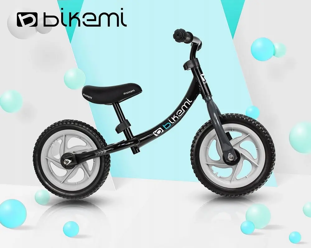 Bicicleta fara pedale| pentru copii JUMI (negru)