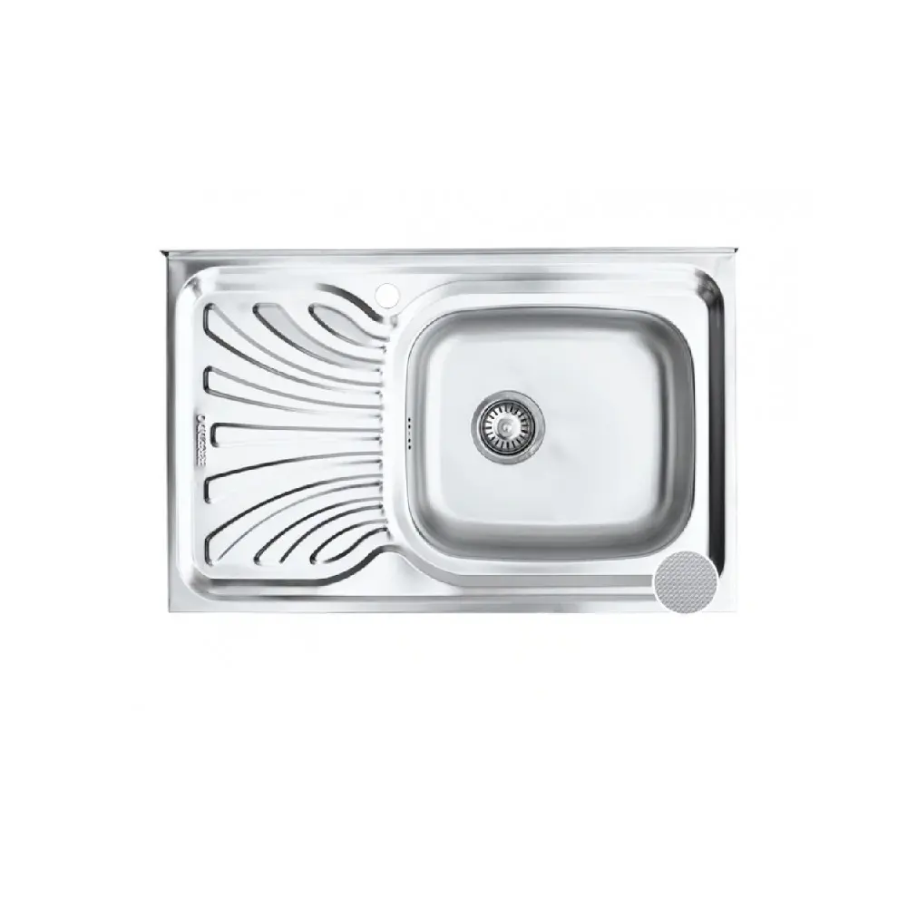 Chiuveta masca anticalcar| inox FREDDO 50*80 - 0:6(304) EC  SN9001D   