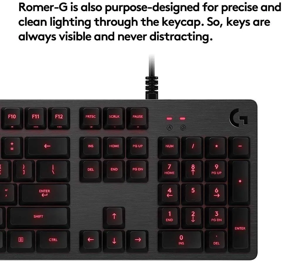 Tastatură Logitech G413, Cu fir, Negru