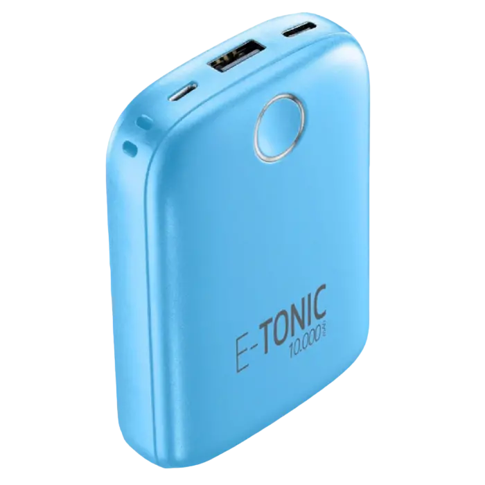 Acumulator extern Cellularline E-TONIC 10000, 10mAh, Albastru