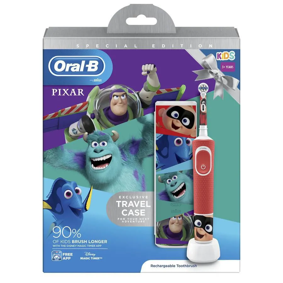 Periuță de dinți electrică BRAUN Kids Vitality D100, Roșu