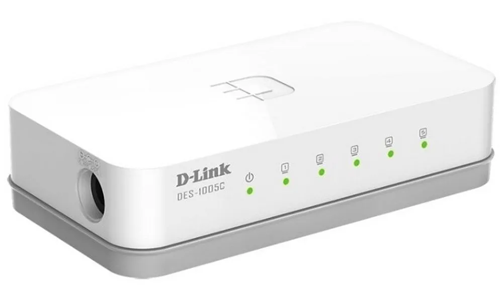 Switch de rețea D-Link DES-1005C, 5x 10/100 Mbps