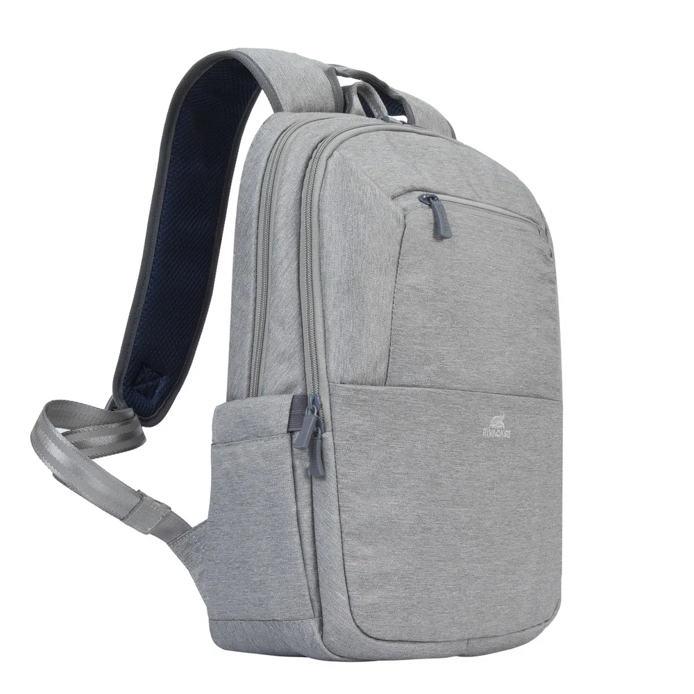 Rucsac pentru Laptop RivaCase Suzuka, 15.6", Poliester, Gri